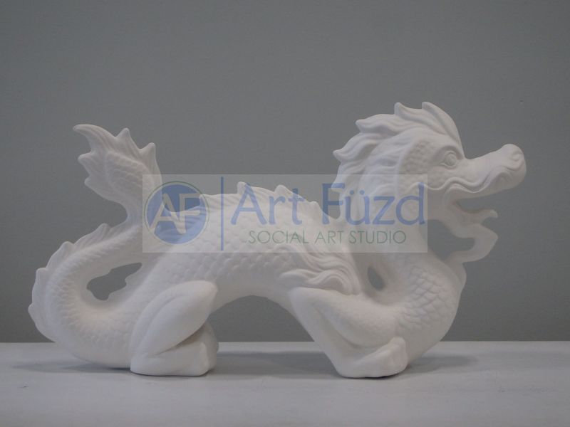 Large Fancy Chinese Dragon Figurine ~ 14 x 4.5 x 8