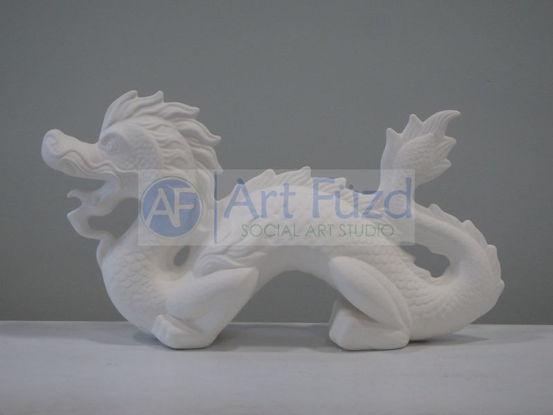 Large Fancy Chinese Dragon Figurine ~ 14 x 4.5 x 8 – Art Füzd
