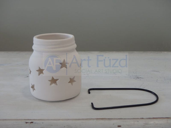 Small Jar Star Lantern, includes Handle ~ 2.75 in. dia. x 3.25 in. high