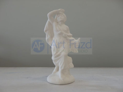 Medium Angel with Hand to Forehead ~ 3.5 x 2.75 x 7