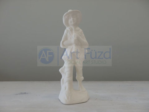 Medium Pilgrim Boy with Musical Instrument ~ 2.25 x 2.25 x 6.25