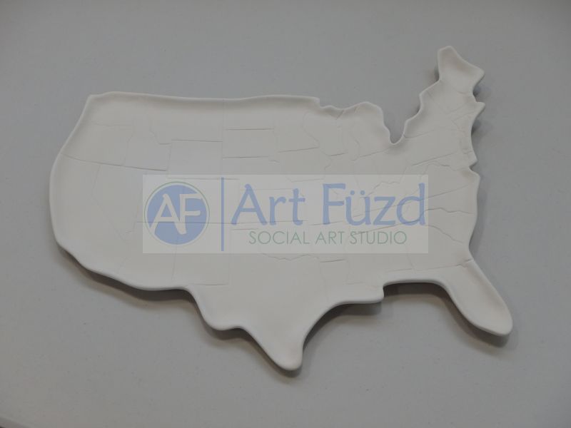 USA Map Platter ~  12 x 16.25