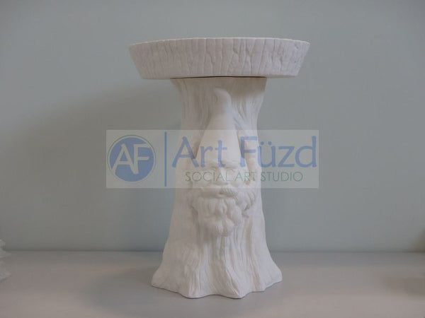 Large Realistic Gnome Birdbath (2 Piece) ~ 12.25 in. dia. x 17 in. high